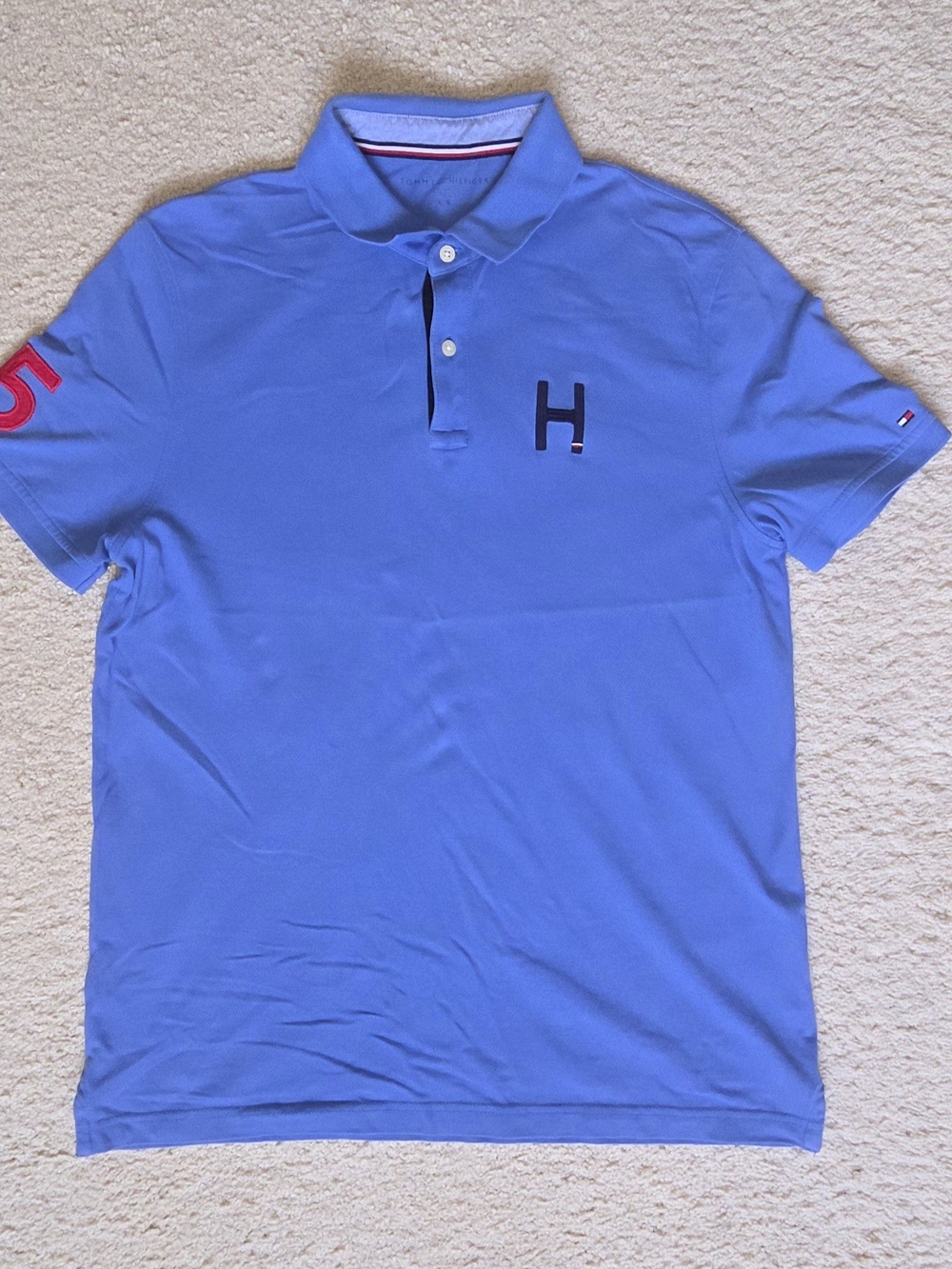 Tommy Hilfiger LIGHT Blue Polo Shirt Large